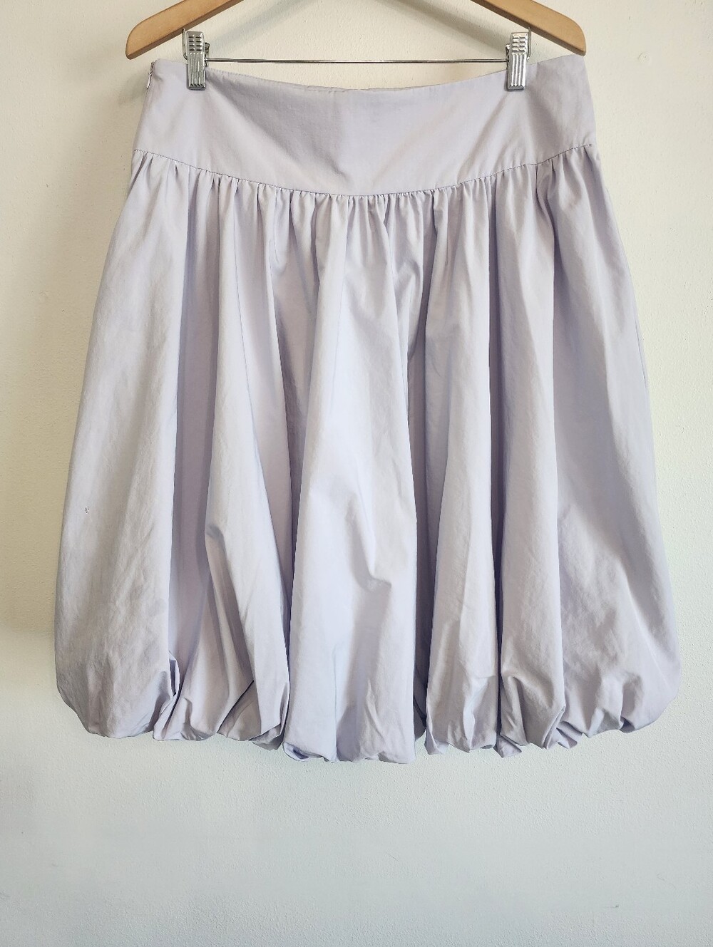 NWT Bubble Hem Midi Skirt Lavender High Waist Voluminous Puff Aleeza Paris XL - Picture 7 of 13
